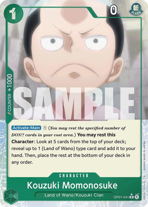 Kouzuki Momonosuke (Full Art) - OP01-041 - Full Art Foil (Inglés Foil NM)