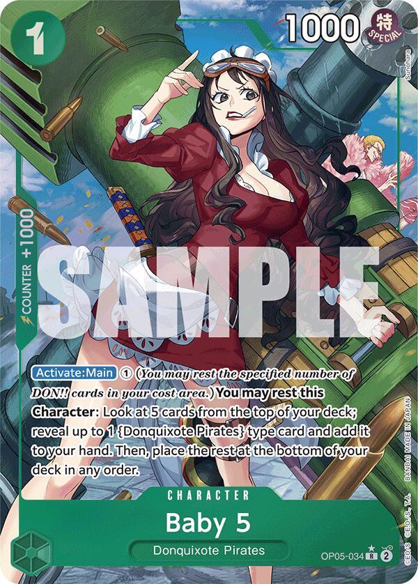 Baby 5 (OP05-034) (Alternate Art) - OP05-034 - Alternate Art Foil (Inglés Foil NM)