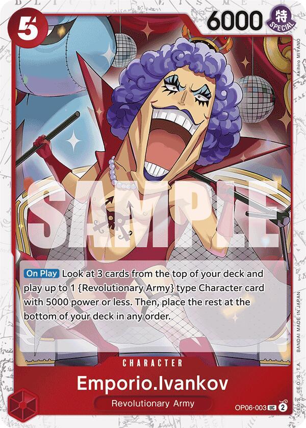 Emporio.Ivankov (Jolly Roger Foil) - OP06-003 - Pirate Foil Foil (Inglés Foil NM)