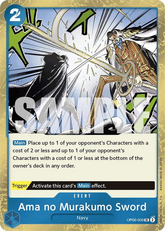 Ama no Murakumo Sword (Jolly Roger Foil) - OP06-056 - Pirate Foil Foil (Inglés Foil NM)