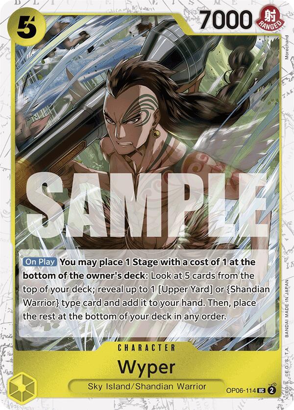 Wyper (Jolly Roger Foil) - OP06-114 - Pirate Foil Foil (Inglés Foil NM)