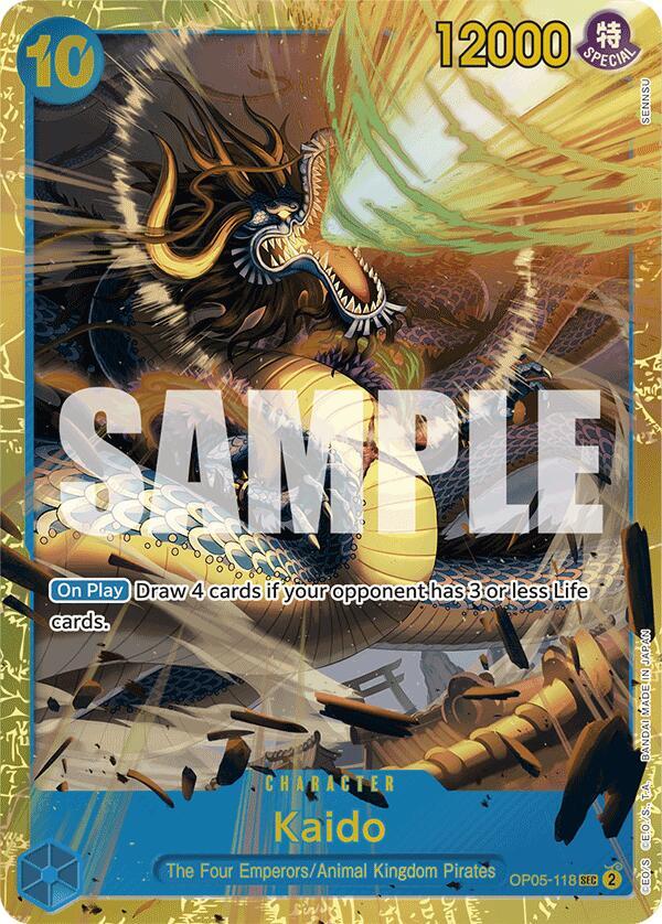Kaido (OP05-118) (Reprint) - OP05-118 - Secret Rare Foil (Inglés Foil NM)