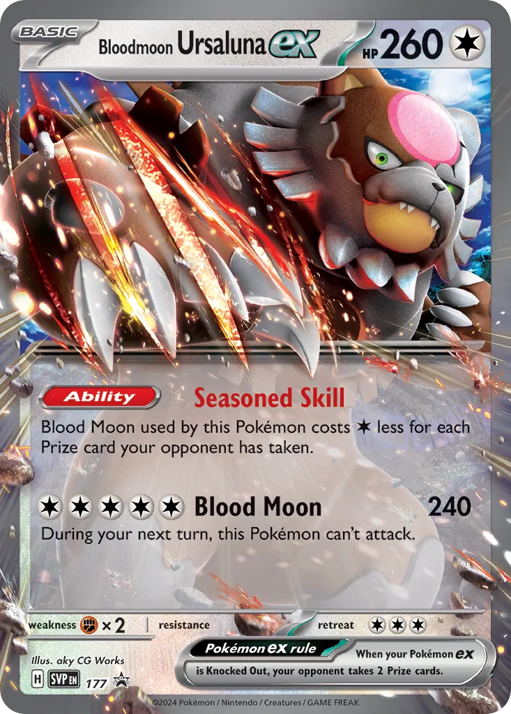 Bloodmoon Ursaluna ex - 177 - Promo (Inglés Foil NM)