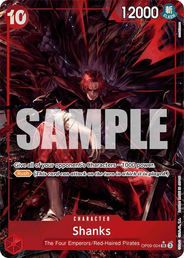 Shanks (004) (Alternate Art) - OP09-004 - Alternate Art Foil (Inglés Foil NM)