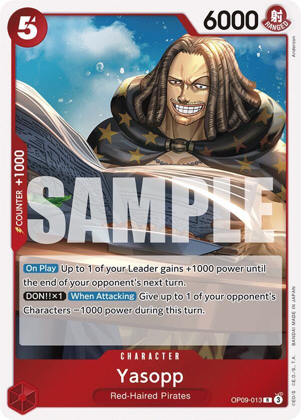 Yasopp - OP09-013 - Rare Foil (Inglés Foil NM)