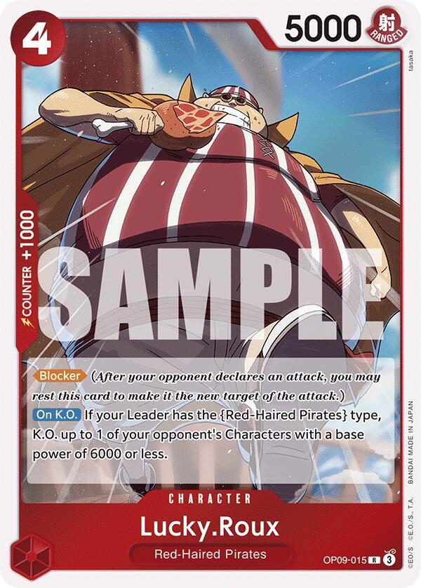 Lucky.Roux - OP09-015 - Rare Foil (Inglés Foil NM)