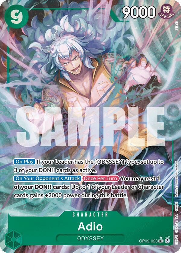 Adio (Parallel) - OP09-023 - Alternate Art Foil (Inglés Foil NM)