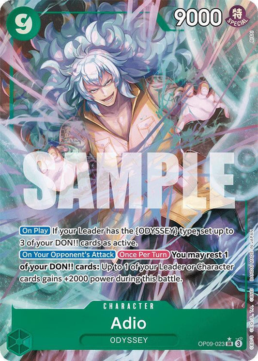 Adio (Parallel) - OP09-023 - Alternate Art Foil (Inglés Foil NM)
