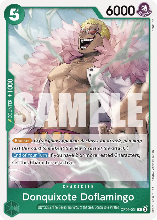 Donquixote Doflamingo - OP09-031 - Rare Foil (Inglés Foil NM)