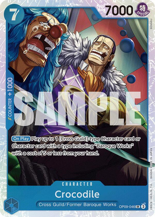 Crocodile (046) - OP09-046 - Super Rare Foil (Inglés Foil NM)