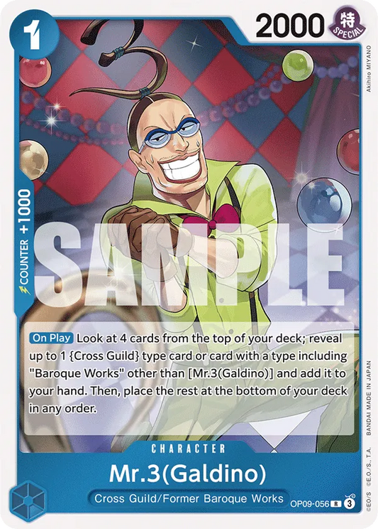 Mr.3(Galdino) - OP09-056 - Rare Foil (Inglés Foil NM)