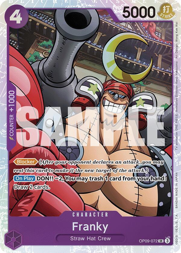 Franky - OP09-072 - Super Rare Foil (Inglés Foil NM)