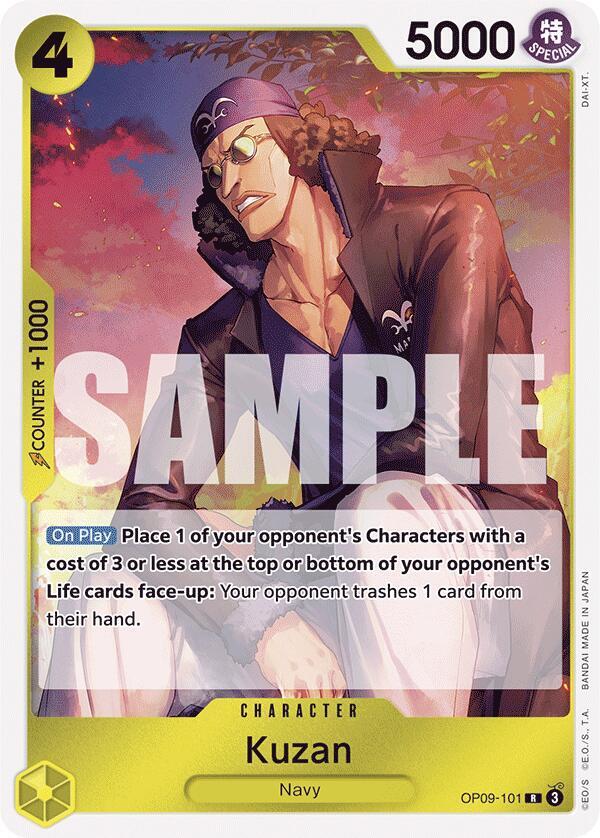 Kuzan - OP09-101 - Rare Foil (Inglés Foil NM)