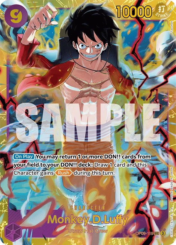 Monkey.D.Luffy (119) - OP09-119 - Secret Rare Foil (Inglés Foil NM)