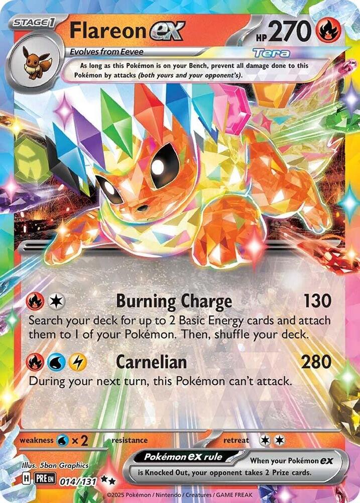 Flareon ex - 014/131 - Double Rare (Español Foil NM)