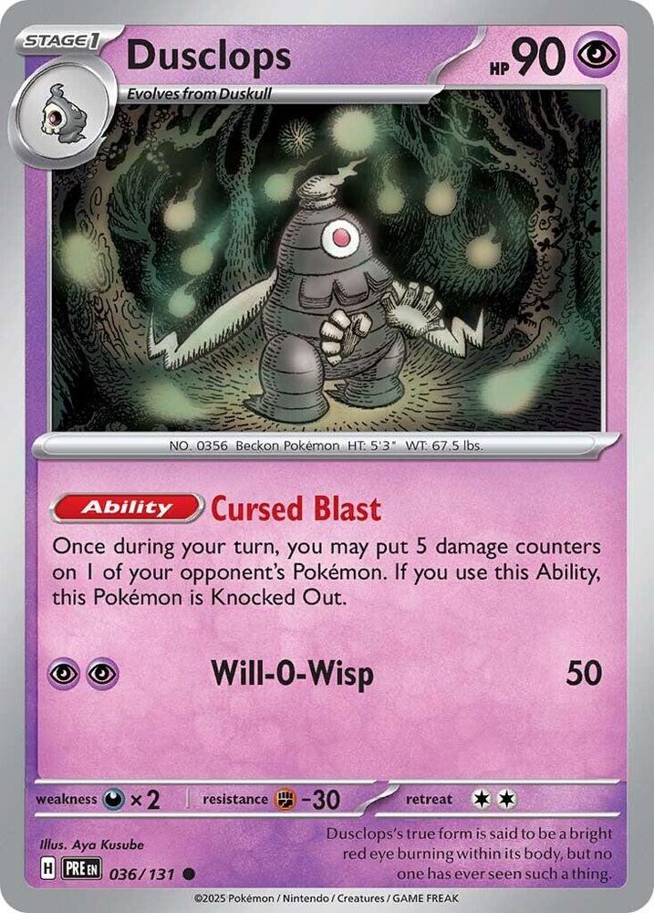 Dusclops - 036/131 - Common (Inglés NM)