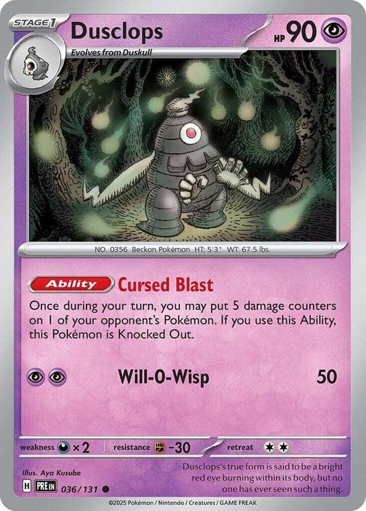 Dusclops - 036/131 - Common (Inglés NM)