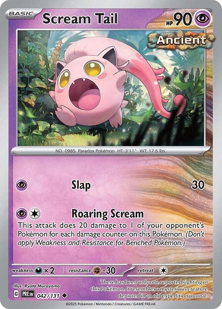 Scream Tail - 042/131 - Uncommon (Español Reverse Holo NM)