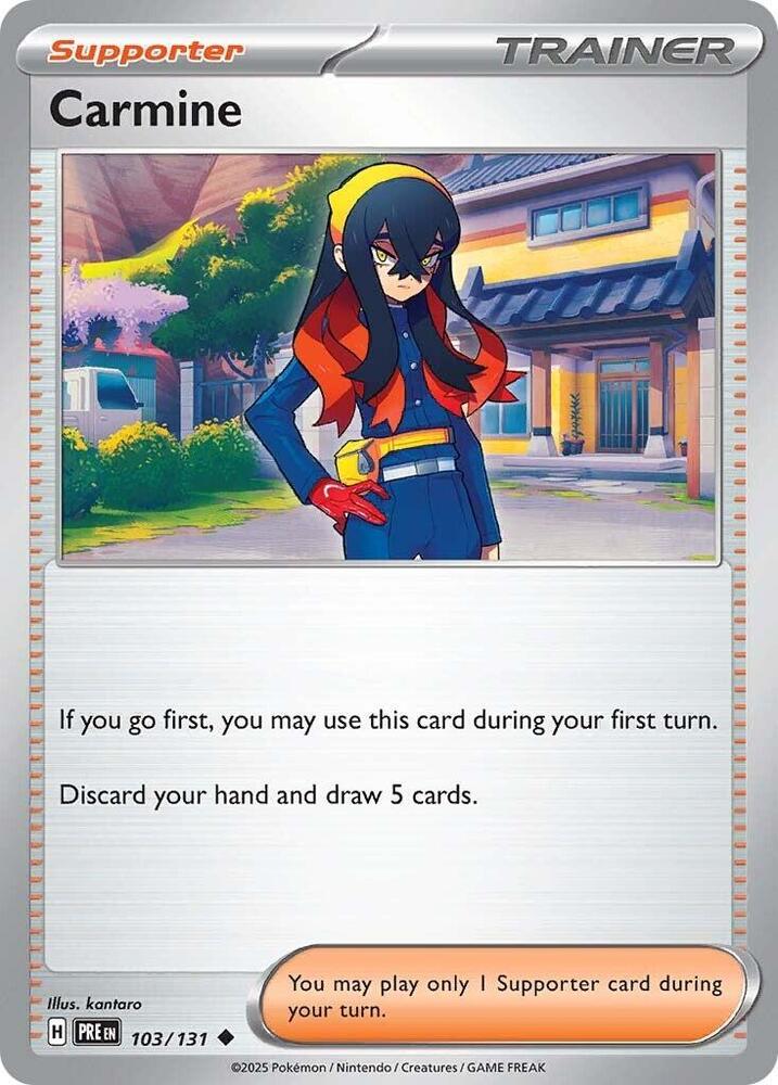 Carmine - 103/131 - Uncommon (Inglés NM)