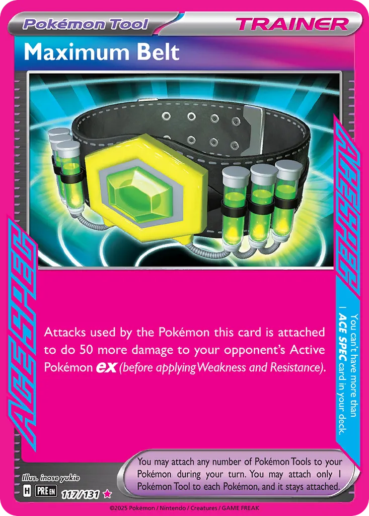 Maximum Belt - 117/131 - ACE SPEC Rare (Español Foil NM)