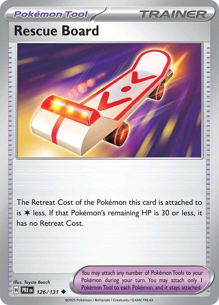 Rescue Board - 126/131 - Uncommon (Español Reverse Holo NM)