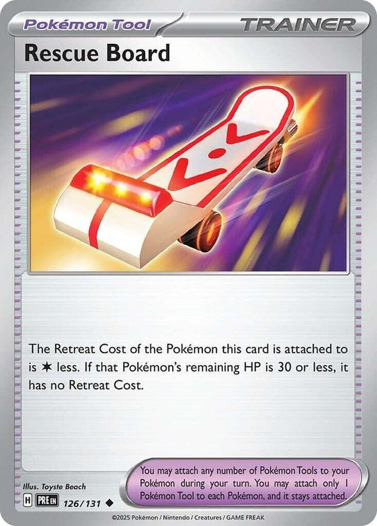 Rescue Board - 126/131 - Uncommon (Español Reverse Holo NM)