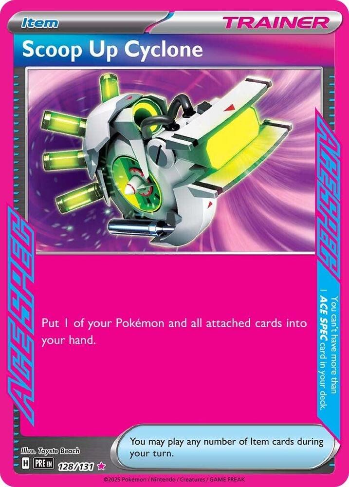 Scoop Up Cyclone - 128/131 - ACE SPEC Rare (Inglés Foil NM)
