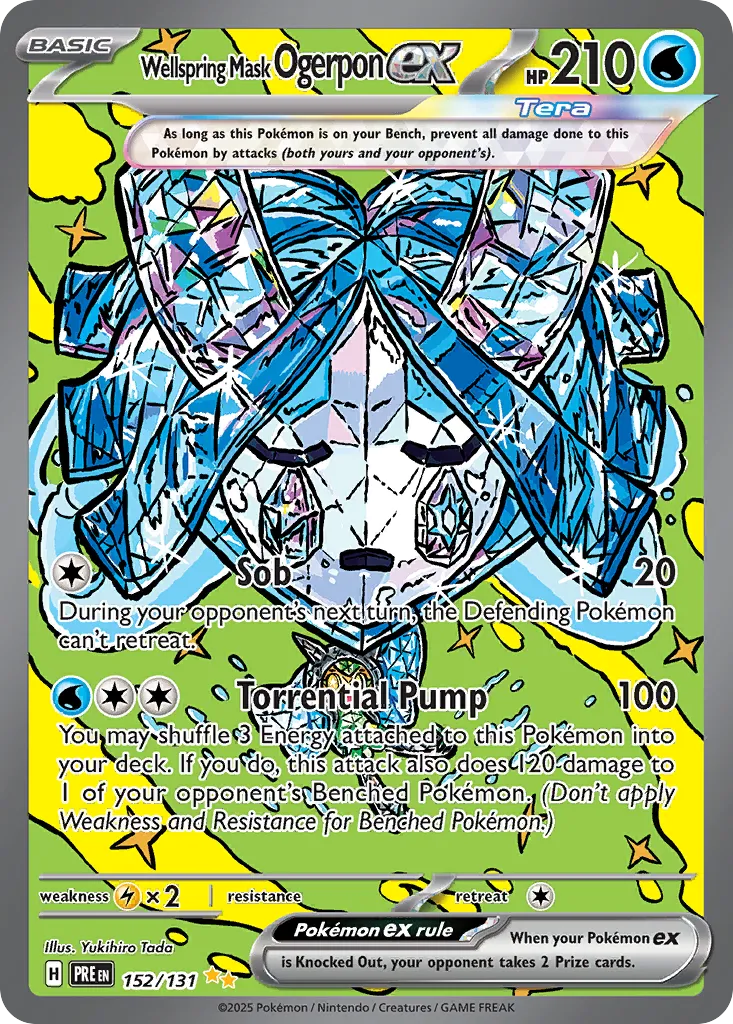 Wellspring Mask Ogerpon ex - 152/131 - Special Illustration Rare (Español Foil NM)