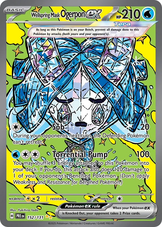 Wellspring Mask Ogerpon ex - 152/131 - Special Illustration Rare (Español Foil NM)