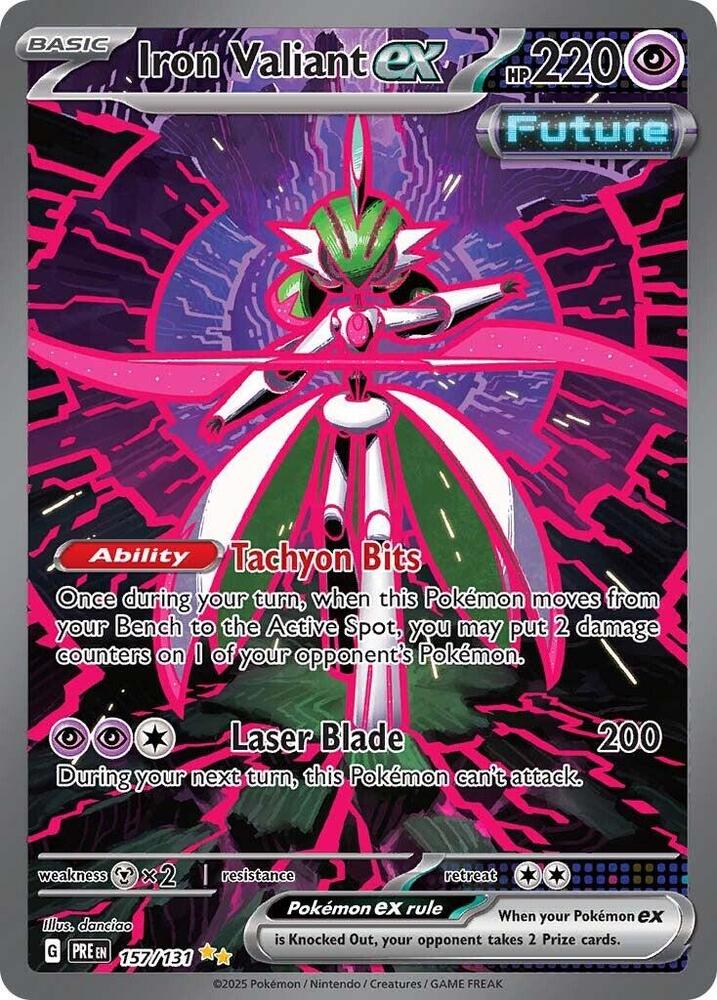 Iron Valiant ex - 157/131 - Special Illustration Rare (Español Foil NM)