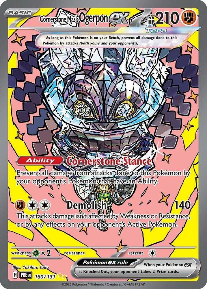 Cornerstone Mask Ogerpon ex - 160/131 - Special Illustration Rare (Inglés Foil NM)