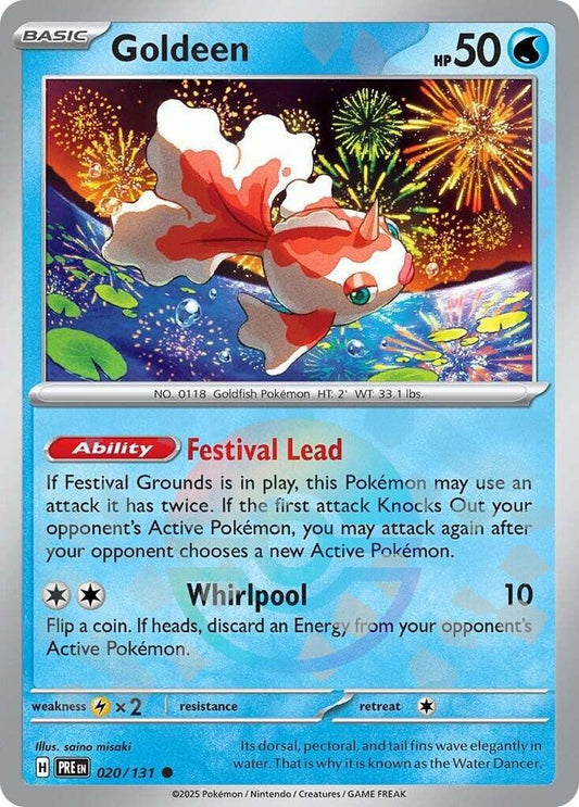 Goldeen (Poke Ball Pattern) - 020/131 - Common (Inglés Foil NM)