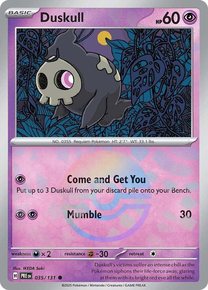 Duskull (Poke Ball Pattern) - 035/131 - Common (Inglés Foil NM)