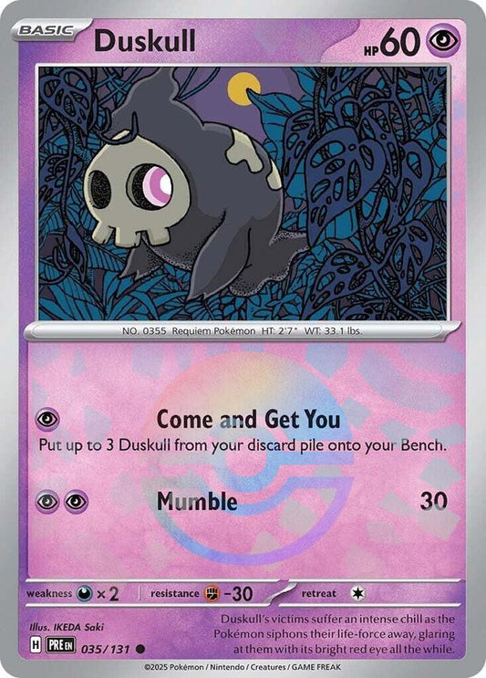 Duskull (Poke Ball Pattern) - 035/131 - Common (Inglés Foil NM)