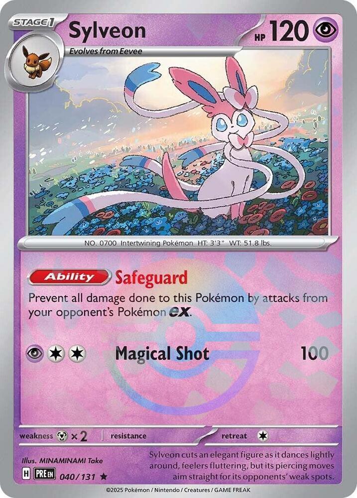 Sylveon (Poke Ball Pattern) - 040/131 - Rare (Inglés Foil NM)