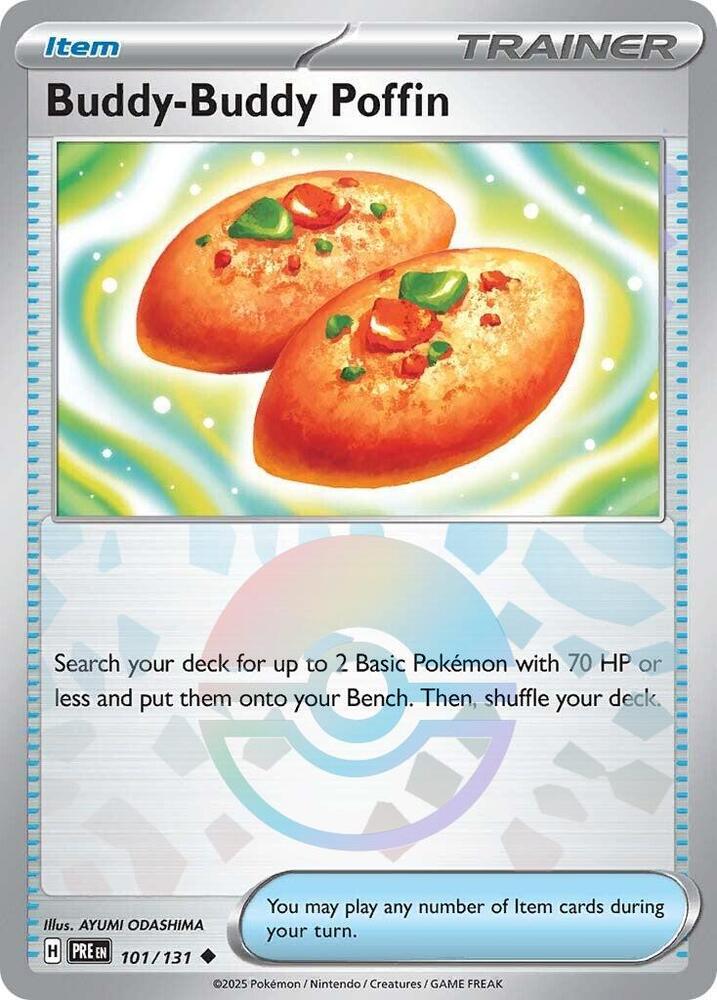 Buddy-Buddy Poffin (Poke Ball Pattern) - 101/131 - Uncommon (Inglés Foil NM)