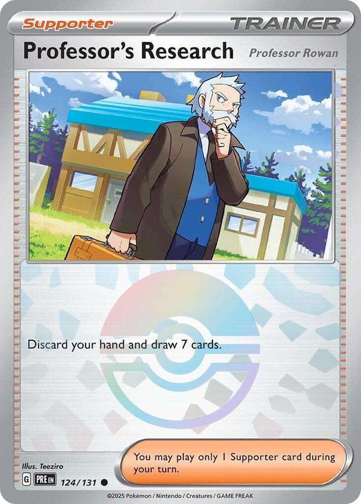 Professor's Research [Professor Rowan] (Poke Ball Pattern) - 124/131 - Common (Inglés Foil NM)