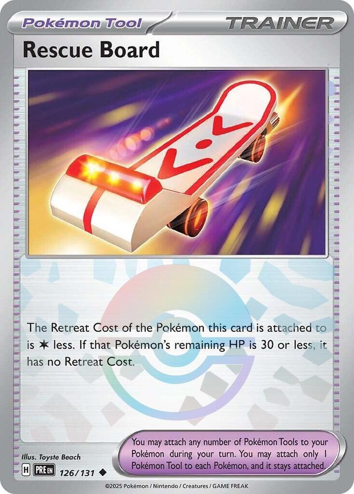 Rescue Board (Poke Ball Pattern) - 126/131 - Uncommon (Inglés Foil NM)