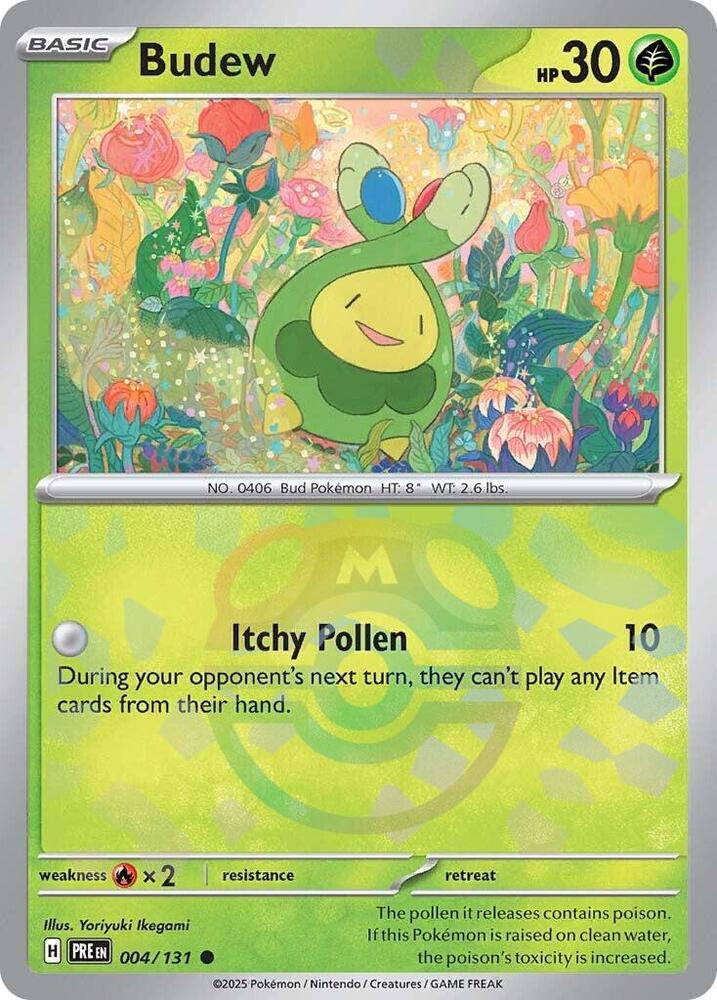 Budew (Master Ball Pattern) - 004/131 - Common (Inglés Foil NM)