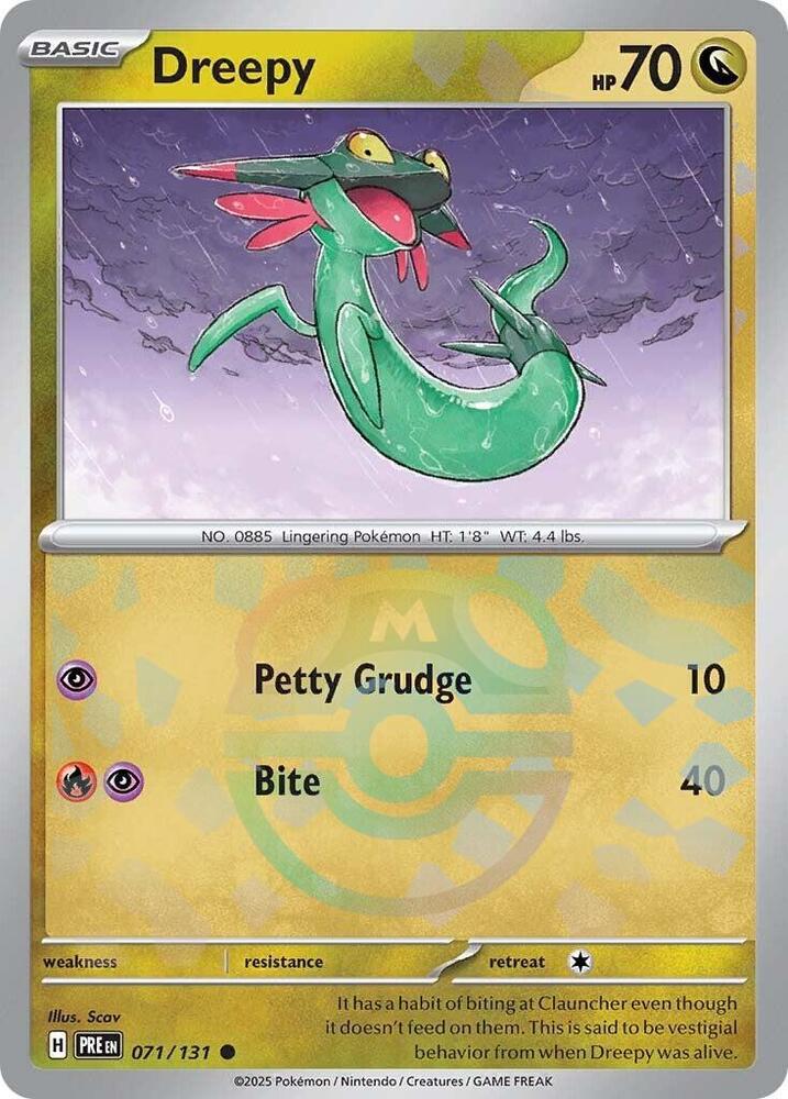 Dreepy (Master Ball Pattern) - 071/131 - Common (Inglés Foil NM)