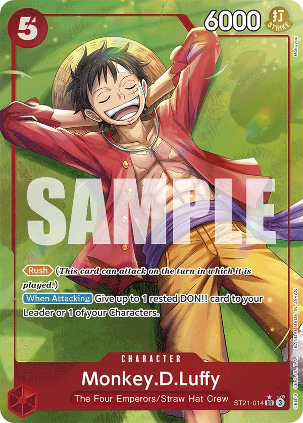 Monkey.D.Luffy (014) (Parallel) - ST21-014 - Full Art Foil (Inglés Foil NM)
