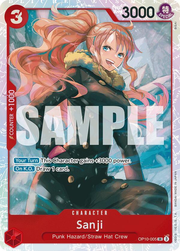 Sanji - OP10-005 - Super Rare Foil (Inglés Foil NM)