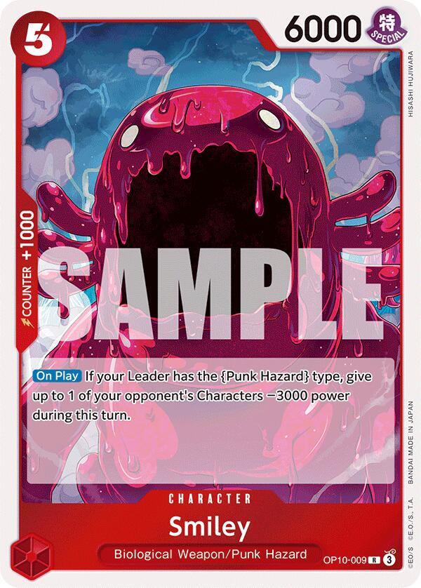 Smiley - OP10-009 - Rare Foil (Inglés Foil NM)