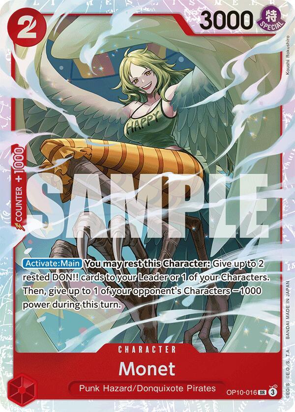 Monet - OP10-016 - Super Rare Foil (Inglés Foil NM)