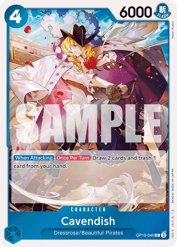 Cavendish (045) - OP10-045 - Rare Foil (Inglés Foil NM)