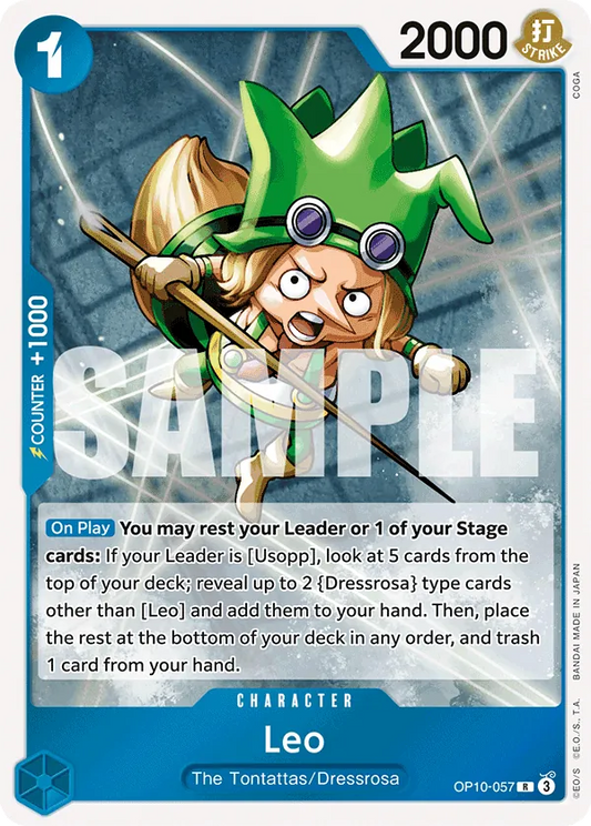 Leo - OP10-057 - Rare Foil (Inglés Foil NM)