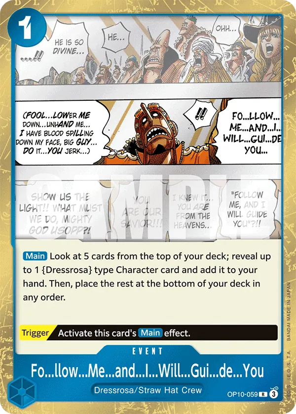Fo...llow...Me...and...I...Will...Gui...de...You - OP10-059 - Rare Foil (Inglés Foil NM)
