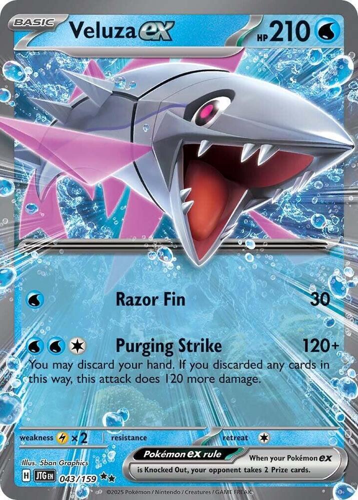 Veluza ex - 043/159 - Double Rare (Inglés Foil NM)