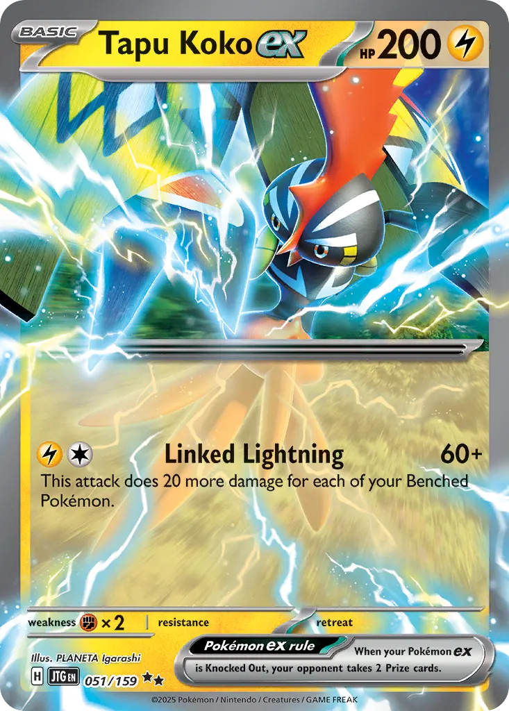 Tapu Koko ex - 051/159 - Double Rare (Inglés Foil NM)