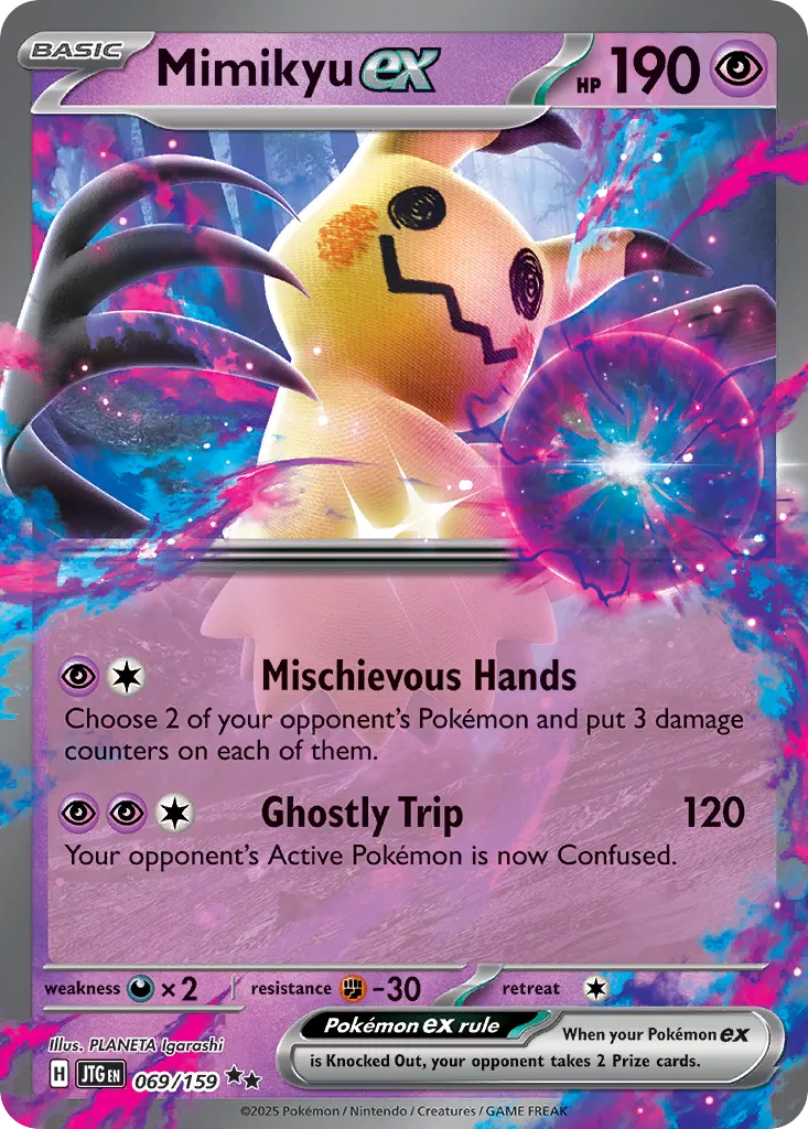Mimikyu ex - 069/159 - Double Rare (Inglés Foil NM)